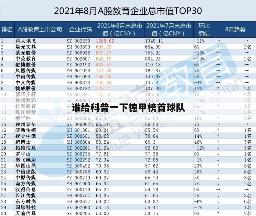 谁给科普一下德甲榜首球队