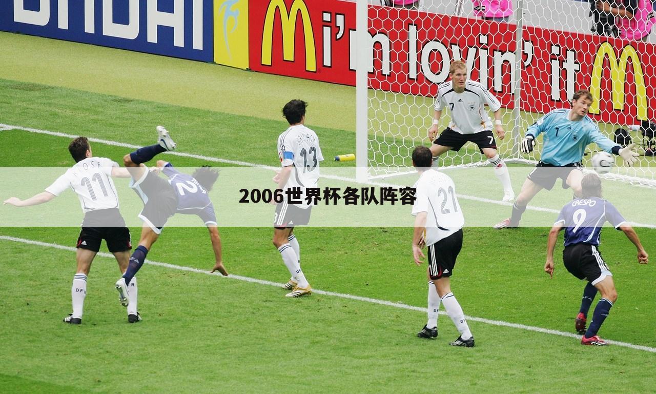 〈2006世界杯决赛乐视〉2006世界杯决赛阵容