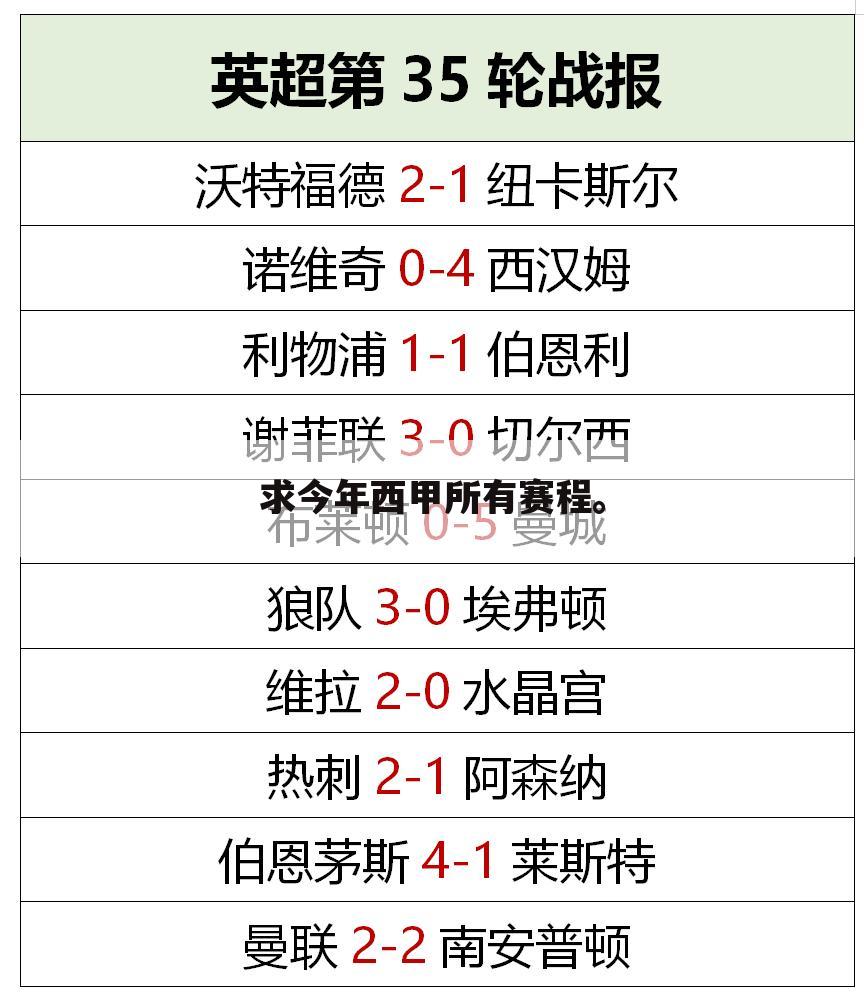 〈比利亚雷亚尔B队vs埃瓦尔〉求今年西甲所有赛程。